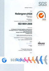 ISO9001 sertifikaatti